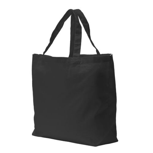 Canvas shopper large black - Image 2