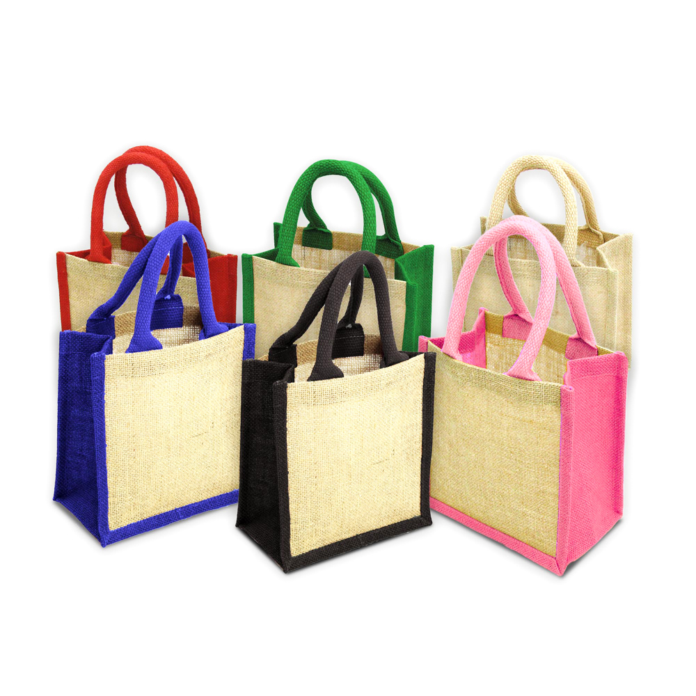 Jute bag coloured | mini | Eco gift