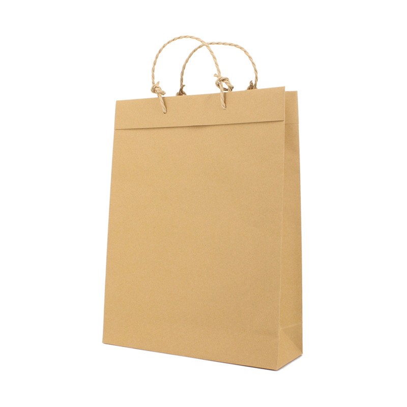 Recycled paper bag | Kraft | 20 x 26 x 8 cm